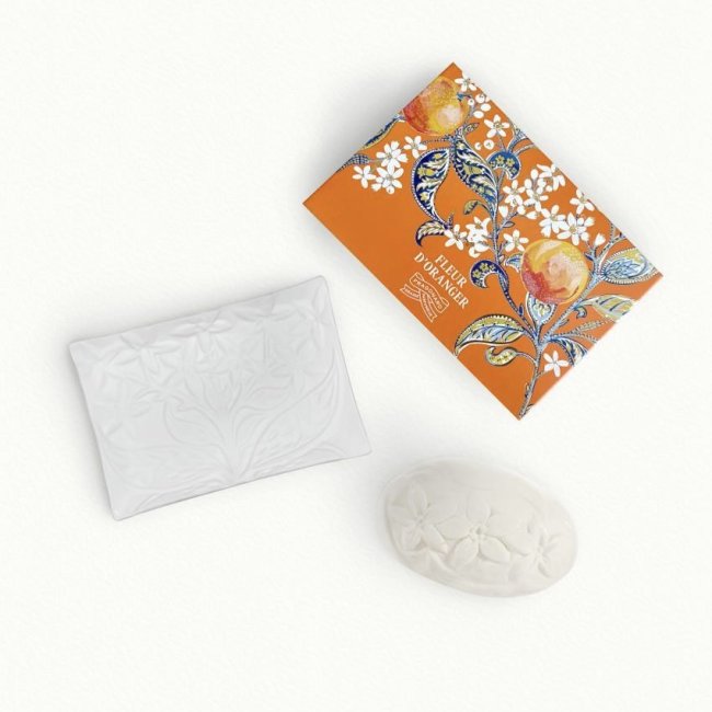 Savon 150g et Porte Savon - Fleur d'Oranger