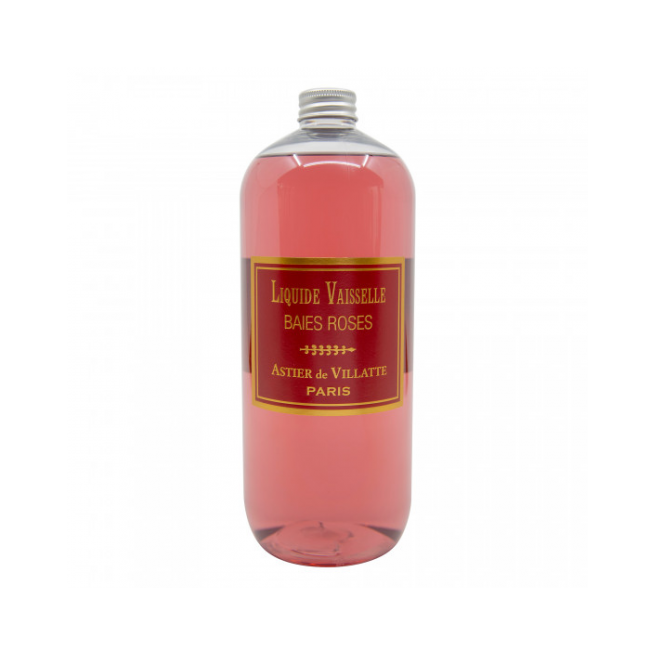 Liquide Vaisselle - Baies Roses - Recharge - 1l