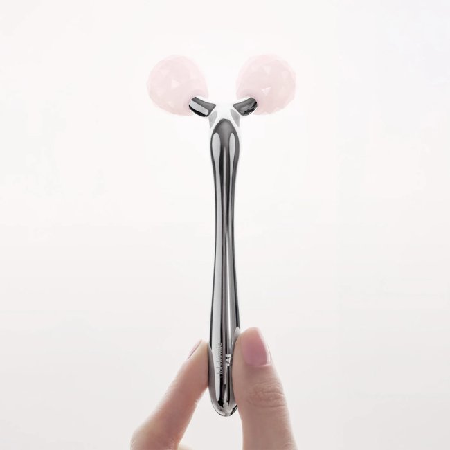 Roller V Liftant Visage en Quartz Rose