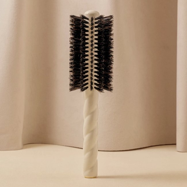 Brosse Ronde Brushing Longueur et Mouvement - Blanc Crème